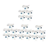 VILLCASE 4 Juegos Pin De Solapa De Chal Puerta Cadenas Mascota Tobillera Mal De Ojo Perlas De Mal De Ojo Alfiler Pasador De Bufanda De Mal De Ojo Anillo De Mal De Ojo Resina 5 Piezas * 4
