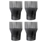 VILLCASE 4 Piezas Boquilla para Secador de Pelo de Alta Temperatura Diseño Ancho Tipo Punta Ancha, Material Resistente de Nylon y Plástico para Uso Profesional en Salones y Barberías