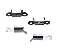 VILLCASE 4 Piezas Clip de Vidrio para Impresora 3d, Abrazadera de Fijación para Cama Caliente, Acero Inoxidable, Color Plata, para Plataforma de Vidrio de Impresora 3d y Hot Bed, Uso