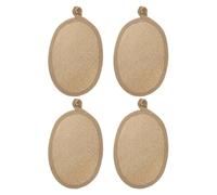 VILLCASE 4 Piezas Esponjas Exfoliantes de Lufa para Baño y Ducha Toalla de Baño Vegetal Natural Esponja Corporal para Limpieza para Ducha