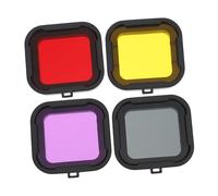 VILLCASE 4 Piezas Filtro De Carcasa para Lentes Subacuáticos Accesorio para Cámaras Deportivas Compatible con Snorkel y Buceo