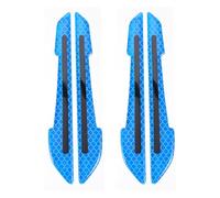 VILLCASE 4 Piezas Pegatinas Reflectantes para Coche Calcomanías para Espejos Retrovisores Azul, Film PP, sin Residuos, Fácil de Pegar y Retirar, para Espejo Retrovisor del Coche,