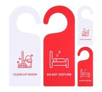 VILLCASE 4 Piezas Señal Suspensión de Puerta de No molestar, Letrero para Colgar en Puerta, Letrero De No Molestar, Señal de Doble Cara De Privacidad Hotel Letreros De Puerta