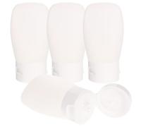 VILLCASE 4 Piezas Set de Botellas de Plástico Pp de 30ml para Champú y Gel de Ducha, Reutilizables Prueba de Fugas, Ideales para Viajes y Actividades al Aire Libre