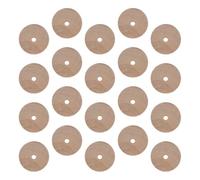 VILLCASE 40 piezas Ruedas de Madera sin para Manualidades DIY Accesorios para Juguetes Repuestos para Coches de Fomento Creatividad y Aprendizaje Práctico