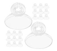 VILLCASE 40piezas Clips De Ventosa Transparente para Tubería De Agua De Acuario Abrazadera para Manguera De Aire De Soporte para Fijación De Tubería De Pecera