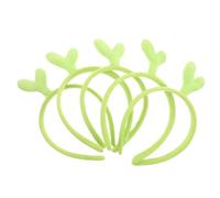 VILLCASE 5 Piezas Diadema de Brotes Verdes para Mujer y Niña Banda para Pelo Antideslizante Accesorio Divertido para Spa Yoga Belleza y Fiestas Temáticas