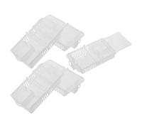 VILLCASE 5 Piezas Jaula Transparente para Reina de Abejas Sistema de Doble Cámara y Ventilación Óptima, Herramienta de Plástico para Apicultores en Apicultura Doméstica Aire Libre