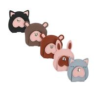 VILLCASE 5 Piezas Organizador de Cables para Auriculares Unidades Enrollador Portátil de PU para Gestión de Cables Escritorio y Viaje Soporte Compacto para Auriculares y Cargadores Diseño