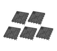 VILLCASE 5 Placas Divisorias para Acuario, Separadores Filtro Fondo del Tanque Negro, Rejilla Aislante para Filtro de Fondo del Acuario, Accesorios para Cría de Peces, Fácil Instalación,