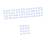 VILLCASE 5 Series Almohadilla Antideslizante con Ventosa De Goma Almohadillas Transparentes Pinzas para Mesa para Tazas De Ventosas Multifuncionales Duraderas Dobles 20 Piezas x 5