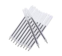 VILLCASE 50 Unidades Bolígrafo de Tubo Flexible para Pacientes en Hospitales y Centros de Rehabilitación Tinta Azul y Barril Transparente de Pvc para Escritura Suave
