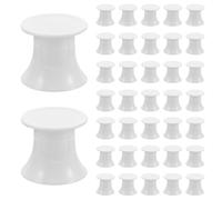 VILLCASE 50 Unidades Tapa Abatible Compatible con Boquillas 28-30 de Plástico Blanco Material PP, Diseño Moderno y Elegante, Accesorio Higiénico para Pasta de Dientes Rosca para Cosas del