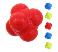 VILLCASE 6 Balones 6 Unidades de TPR de Reacción Hexagonales para Entrenamiento de Agilidad y Coordinación Ocular, Elásticas y Adecuadas para Deportes y Entrenamiento de Velocidad