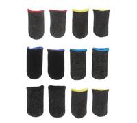 VILLCASE 6 Pares de Fundas Dedos para Juegos Móviles, Ultra Delgadas, Transpirables y Antideslizantes, Mezcla de Colores, Accesorio Profesional para Control Táctil en Casa