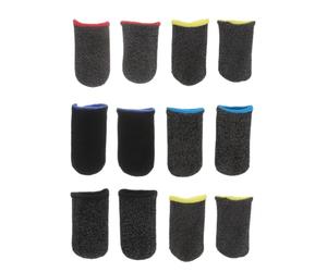 VILLCASE 6 Pares de Fundas Dedos para Juegos Móviles, Ultra Delgadas, Transpirables y Antideslizantes, Mezcla de Colores, Accesorio Profesional para Control Táctil en Casa