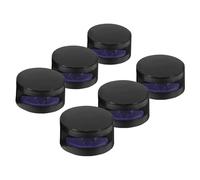 VILLCASE 6 Piezas Abrazadera para Vidrio de Baño en Aleación de Zinc Negro, Clip de Fijación para Espejos de 4-7mm Diseño Moderno y Capacidad de Carga Fuerte para Ducha