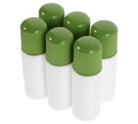 VILLCASE 6 Piezas Botella Aplicadora de Esponja de 30ml de Plástico Verde Recargable y Portátil para Uso Diario y Viajes en Linimentos y Raíces Capilares