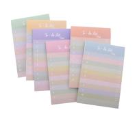 VILLCASE 6 Piezas Notas Adhesivas Rayadas Coloridas con Adhesivo Fuerte Bloc de Notas Autoadhesivo Grande con Dibujos Animados para Profesores y Oficina Planificador Espacioso y Divertido