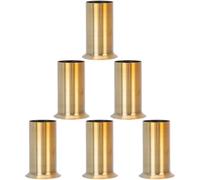 VILLCASE 6 Piezas Repuestos Cristal Lamparas para Lámparas Colgantes de Techo Base de Hierro Dorado, Fácil Instalación y Características Estables para Candelabros Retro Cristal Europeo