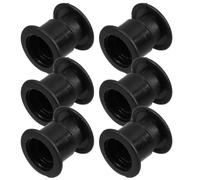 VILLCASE 6 Piezas Rodenamientos de Futbolín Casquillos de Cojinetes de Futbolín Negro PVC Reducen la Fricción y Facilitan el Movimiento Suave Varillas