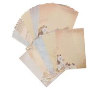 VILLCASE 60 Piezas Papel de Carta Vintage Estilo Campestre A4 Diseño Hermoso para Escribir Suave, Adecuado para Hogar y Manualidades Patrones Únicos Varios estilos