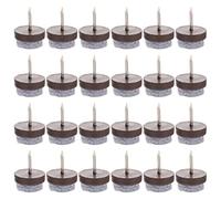 VILLCASE 60 Piezas Uñas Antideslizantes Sliders de Muebles Pesado Deber Piso Slip tapón Almohadillas para Patas de Muebles de Esquina del gabinete sintió Brown