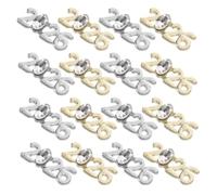 VILLCASE 60 Unidades Amuletos de Números Metálicos para Uñas 2026 en Plata y Dorado, Accesorios Creativos de Aleación para Manicura DIY en Bodas y Estilos Diarios