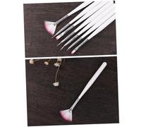 VILLCASE 7 Piezas herramientas de manicura nail brush make up kit nail art suministros de arte de uñas kit de cepillo de uñas cepillo para las uñas herramienta de bricolaje para uñas