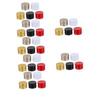 VILLCASE 7 Series Latas Metálicas Vacías Para Velas Cremas Y Dulces Colores Surtidos Rojo Dorado Negro Mate Para Fiestas Y Manualidades 5 Piezas X 7