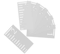 VILLCASE 7piezas Plantillas Medidor Altura Infantil Reutilizables Plantilla para Dibujo Decoración Pared Niñas