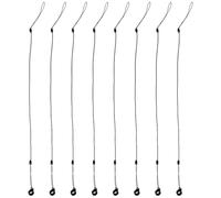 VILLCASE 8 piezas Lanyard Elástico para Bolígrafos con Anillo de Silicona Resistente Cuerda para Colgar Bolígrafos Práctico y Portátil para Negocios y Firmas