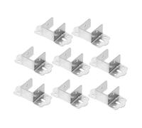 VILLCASE 8 Piezas Shaped Metal Bed Frame Hardware Accessories Durable Fixed Corner Brackets For Silent Support And Enhanced Stability Easy Installation