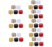 VILLCASE 8 Series Latas Metálicas Para Velas De Envases Vacíos Para Fiestas Navideñas Frascos Reutilizables Para Y Cremas Colores Rojo Dorado Negro Y Dorado Mate 5 Piezas X 8