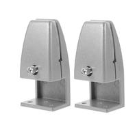 VILLCASE Abrazadera Divisoria para Espacio de Trabajo de Oficina, 2 Unidades, Soporte Ajustable en Forma de L para Mamparas de Vidrio, Adecuado para Escritorios y Organización de Áreas