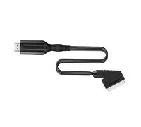 VILLCASE Adaptador Scart de Video y Audio Cable Necesidad de Controladores Bajo Consumo Energético Compatible con Hdtv y Proyectores