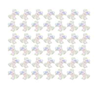 VILLCASE Adornos para Uñas Lazos 3D Iridiscentes de Resina Pack de 200 Piezas para Decoración DIY Accesorios Kawaii para Arte de Uñas Mujeres y Adolescentes