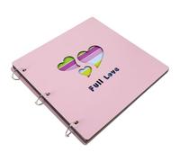 VILLCASE Álbum de Fotos de Madera y Estilo Rústico DIY de 16 Pulgadas Diseño Creativo y Desarrollo Cerebral, Portátil y Decorativo Adecuado para Viajes