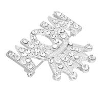 VILLCASE Alfiler de Mamá de Aleación en Color Plata Día Madre, Obsequio Único para Mujer Diseño Brillante y Significado Conmemorativo