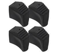 VILLCASE Almohadillas Antideslizantes para Escalera 4 Piezas de Goma Negra Protectores Resistentes y Duraderos para Pies de Escalera Aislamiento Acústico y Protección del Suelo Domésticas