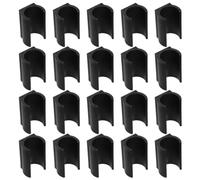 VILLCASE Almohadillas Antideslizantes para Muebles en Plástico Negro, Forma Rectangular, Resistentes al Desgaste, Instalación Rápida para Escritorio y Mesa en Casa u Oficina, Paquete de 40