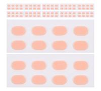 VILLCASE Almohadillas Nasales Autoadhesivas para Gafas, Antideslizantes, Suaves, Color Piel, Tamaño Grande 9 X Ancho 6 X 1 Mm, 48 Pares para Cuidado y Confort en Uso Prolongado