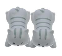 VILLCASE Almohadillas para Ratón Reposamuñecas Ergonómico en Forma de Gato, 2 Piezas de Pu Antideslizantes para Trabajo y Juegos en Ordenador