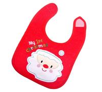 VILLCASE Babero Navideño Fácil de Limpiar y Mantiene la Ropa Seca de Poliéster Algodón Color Aleatorio Varios estilos para Ñiño Recién Nacido Adecuado Hora Varios estilos