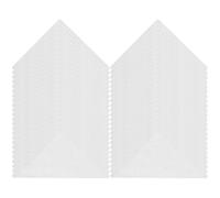 VILLCASE Ballenas Triangulares para Cuello de Camisa Adhesivos para Cuello de Camisa de Vestir Soporte Plástico para Hombre 120 Unidades Moldeador para Blanca Refuerzos Invisibles para Uso