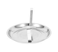 VILLCASE Bandeja Metálica 27cm para Cenizas de Barbacoa de Carbón con Asa Limpieza Cómoda y Rápida para Parrilla Portátil en Camping y Barbacoas al Aire Libre