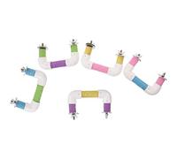 VILLCASE Barra de Soporte para Loros Pequeños, Percha de Madera Natural de 12 CM Superficie para Morder y Afilar Garras, Accesorio para Jaulas y Juegos de Trepa, Colores Color Aleatorio