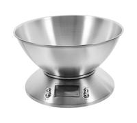 VILLCASE Báscula Electrónica de Alimentos, Báscula Digital de Gramos, 5000g, Acero Inoxidable, Plata, Alta Precisión, Fácil Uso, para Cocina y Uso Comercial