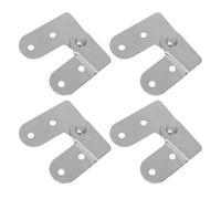 VILLCASE Bisagras Plegables de Hierro 4 Piezas para Mesa y Escalera Abatible de Ático, Bisagra de 180 Grados Izquierda, Kit de Herrajes Funcional para Reparación y Ajuste de