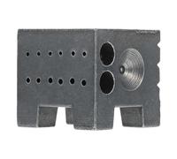 VILLCASE Bloque de Repujado de Hierro Cuadrado Pequeño Soporte Fijo para Herramientas de Relojería Base Resistente para Moldeado de Láminas Metálicas Flexibles Uso Profesional y